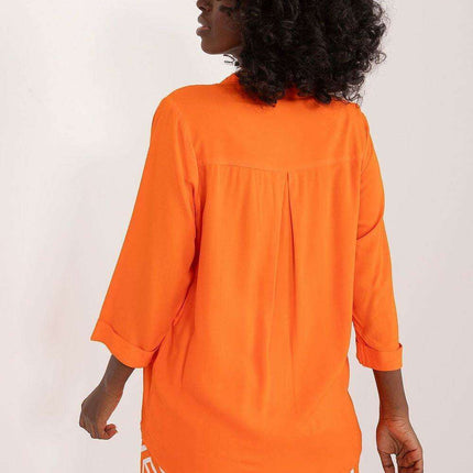 Chic V-Neck Viscose Blouse for Effortless Elegance - Très Elite