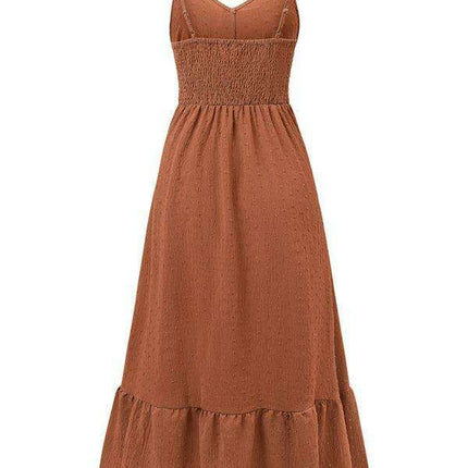 Chic V-neck Sleeveless Summer Suspender Dress for Women - Très Elite
