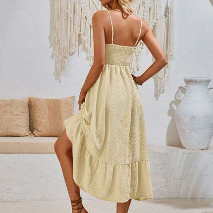 Chic V-neck Sleeveless Summer Suspender Dress for Women - Très Elite