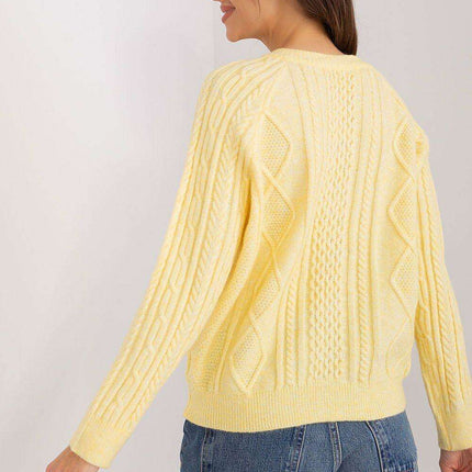 Chic Variegated Knit Cardigan with Button Closure - Très Elite