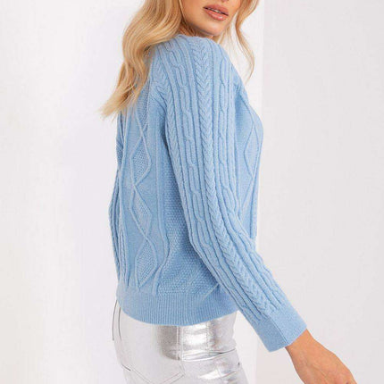 Chic Variegated Knit Cardigan with Button Closure - Très Elite