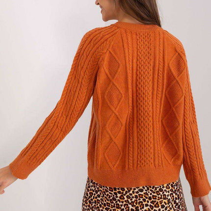 Chic Variegated Knit Cardigan with Button Closure - Très Elite