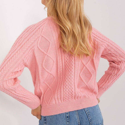 Chic Variegated Knit Cardigan with Button Closure - Très Elite