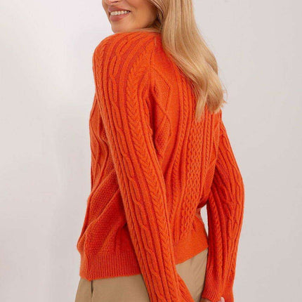 Chic Variegated Knit Cardigan with Button Closure - Très Elite
