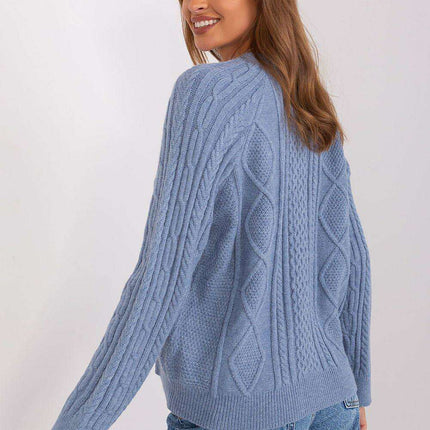 Chic Variegated Knit Cardigan with Button Closure - Très Elite