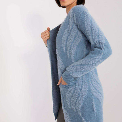 Chic Variegated Long Cardigan with Handy Slip Pockets - Très Elite