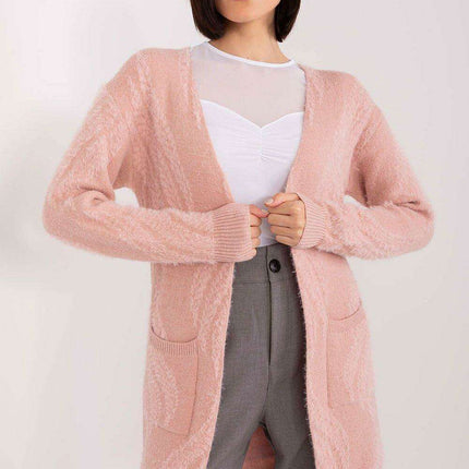 Chic Variegated Long Cardigan with Handy Slip Pockets