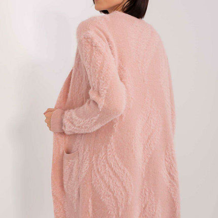 Chic Variegated Long Cardigan with Handy Slip Pockets - Très Elite