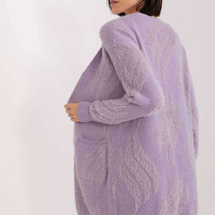Chic Variegated Long Cardigan with Handy Slip Pockets - Très Elite