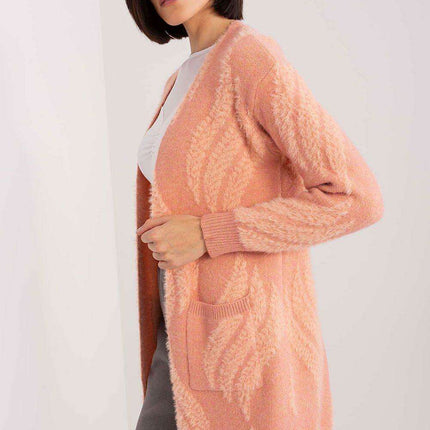 Chic Variegated Long Cardigan with Handy Slip Pockets - Très Elite