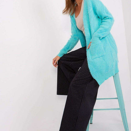 Chic Variegated Long Cardigan with Handy Slip Pockets - Très Elite