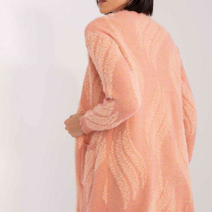 Chic Variegated Long Cardigan with Handy Slip Pockets - Très Elite