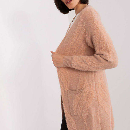 Chic Variegated Long Cardigan with Handy Slip Pockets - Très Elite