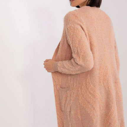 Chic Variegated Long Cardigan with Handy Slip Pockets - Très Elite