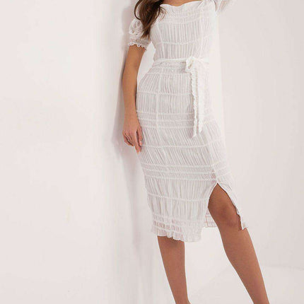 Chic Variegated Midi Pencil Dress - Très Elite