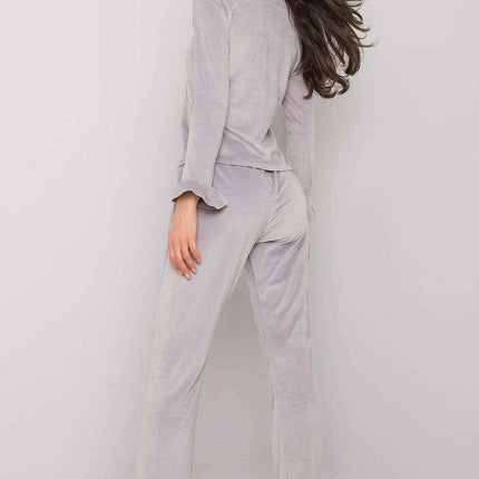 Chic Velour Pajama Ensemble Elegant Sleepwear Rue Paris - Très Elite