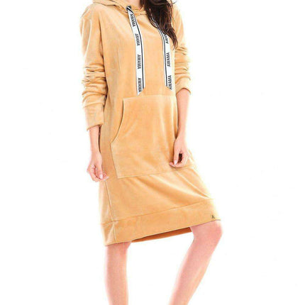 Chic Velour Utility Midi Dress with Pocket - Très Elite