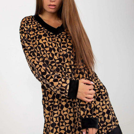 Chic Velvet Heart Neckline Day Dress Rue Paris Elegance - Très Elite