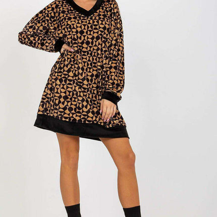 Chic Velvet Heart Neckline Day Dress Rue Paris Elegance - Très Elite