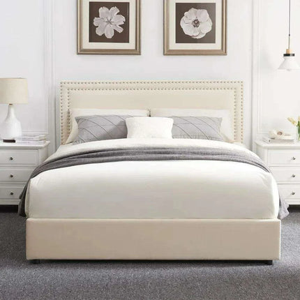 Chic Velvet Storage Bed with Adjustable Headboard and Spacious Drawers- Très Elite- Très Elite
