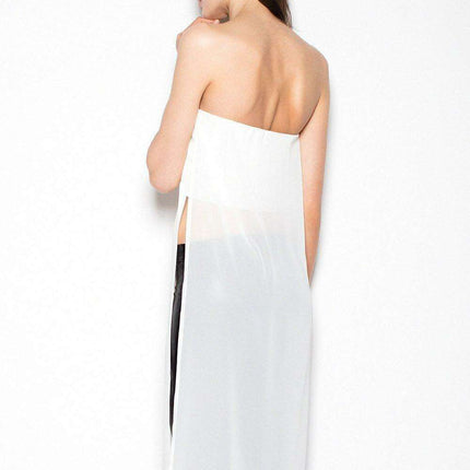 Chic Venaton Strapless Chiffon Top - Très Elite