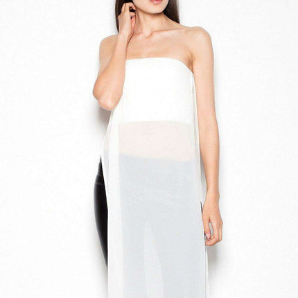 Chic Venaton Strapless Chiffon Top - Très Elite