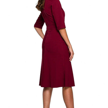 Chic Versatile Dress with Functional Pockets and Adjustable Waist Belt - Très Elite