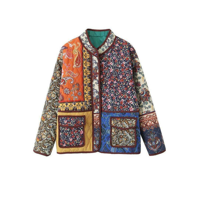 Chic Vintage Cotton Puffer Coat - Timeless Winter Style