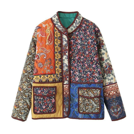 Chic Vintage Cotton Puffer Coat - Timeless Winter Style - Très Elite