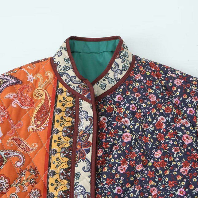 Chic Vintage Cotton Puffer Coat - Timeless Winter Style