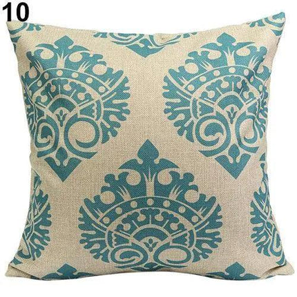 Chic Vintage Floral Geometric Throw Pillow Cover for Home Styling