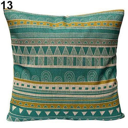 Chic Vintage Floral Geometric Throw Pillow Cover for Home Styling