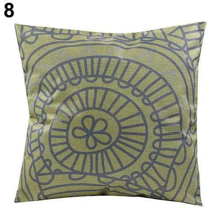 Chic Vintage Floral Geometric Throw Pillow Cover for Home Styling