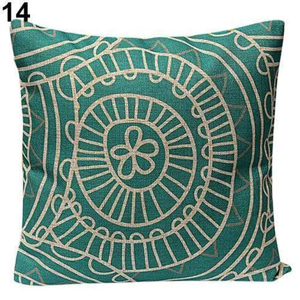 Chic Vintage Floral Geometric Throw Pillow Cover for Home Styling