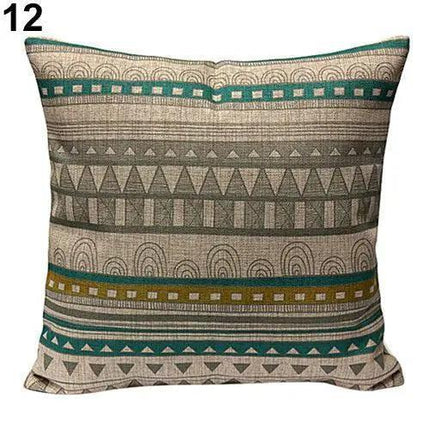 Chic Vintage Floral Geometric Throw Pillow Cover for Home Styling