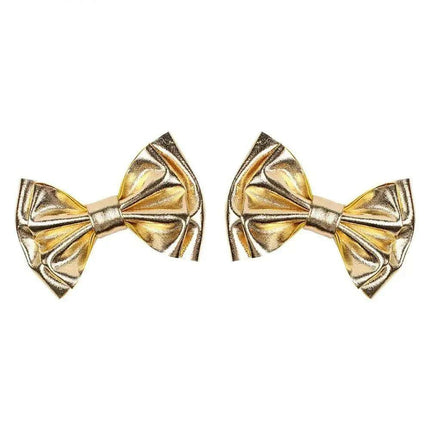Chic Vintage Gold Hair Bows Collection - Stylish Accessories for Trendy Kids