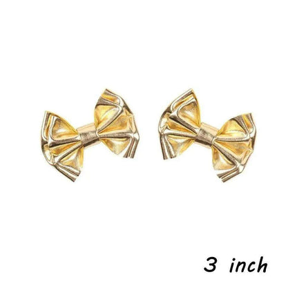 Chic Vintage Gold Hair Bows Collection - Stylish Accessories for Trendy Kids