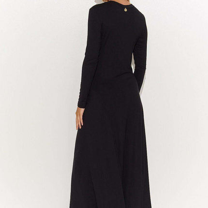 Chic Viscose Maxi Dress with Eye-Catching Tinsel Accents - Très Elite