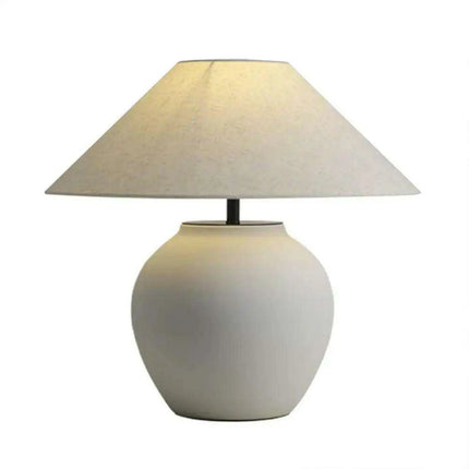 Chic Wabi Sabi Ceramic Table Lamp - Customizable Brightness & Color for Elegant Spaces - Très Elite