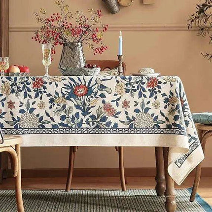 Chic Waterproof Nordic Floral Tablecloth - Ideal for Any Event- Très Elite- Très Elite