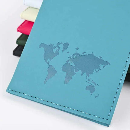 Chic Waterproof PU Leather Passport Holder Set with Card Slot - Perfect Travel Accessory..