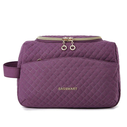 Chic Waterproof Travel Cosmetic Organizer for Women - Spacious and Functional Essentials Bag