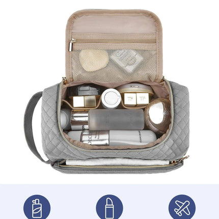 Chic Waterproof Travel Cosmetic Organizer for Women - Spacious and Functional Essentials Bag - Très Elite
