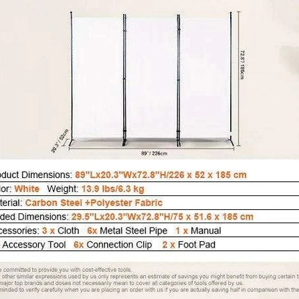 Chic Weatherproof 2-Panel Room Divider for Modern Indoor Privacy..