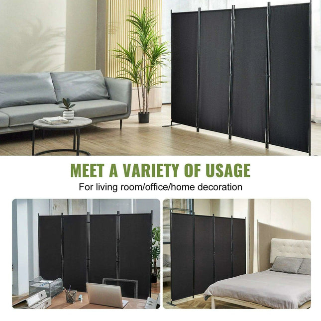 Chic Weatherproof 2-Panel Room Divider for Modern Indoor Privacy