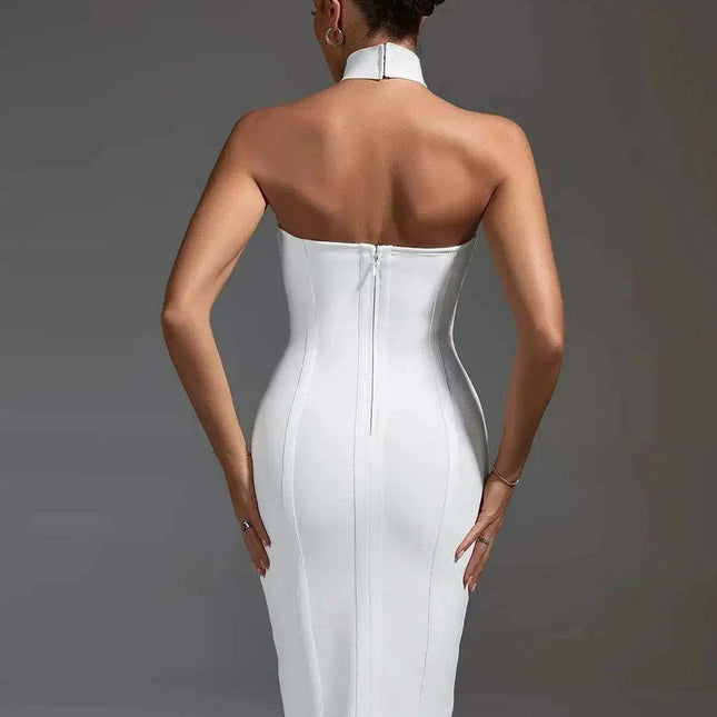 Chic White Backless Bandage Dress: Your Ultimate Glam Night Essential