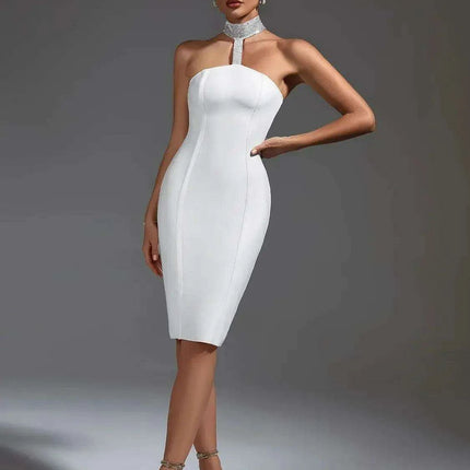 Chic White Backless Bandage Dress: Your Ultimate Glam Night Essential - Très Elite