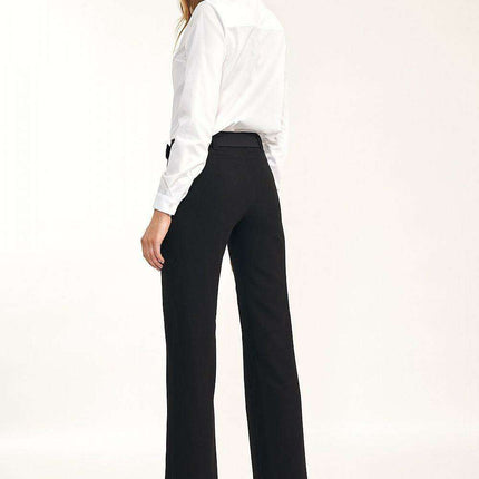 Chic White Cotton Blend Slim Fit Shirt With Modern Collar - Très Elite