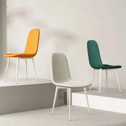 Chic White Leather Dining Chair for Upscale Aesthetics - Très Elite