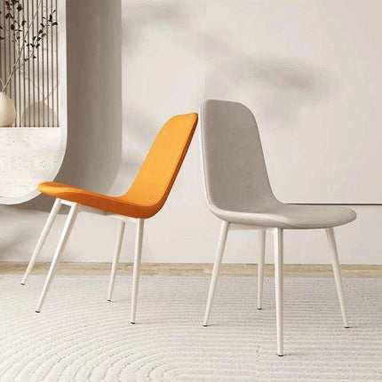 Chic White Leather Dining Chair for Upscale Aesthetics - Très Elite